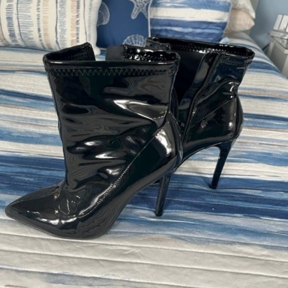 Black High Heel Booties